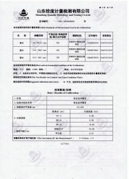 檢測儀器報告證書：通用卡尺檢定報告